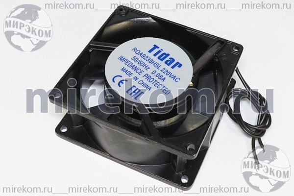 doc015242093 8009976839 Вентилятор 92x92x38, напряжение 220В, ток 0.08А, выводы 2L, подшипник скольжения, RQA9238HSL Hirschmann — изображение 1