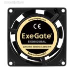 9000945542 EX08025BAL, Вентилятор 220В 80x80x25 мм, двойной шарикоподш, провод 30см, 2600RPM, 32dBA Hirschmann — изображение 3