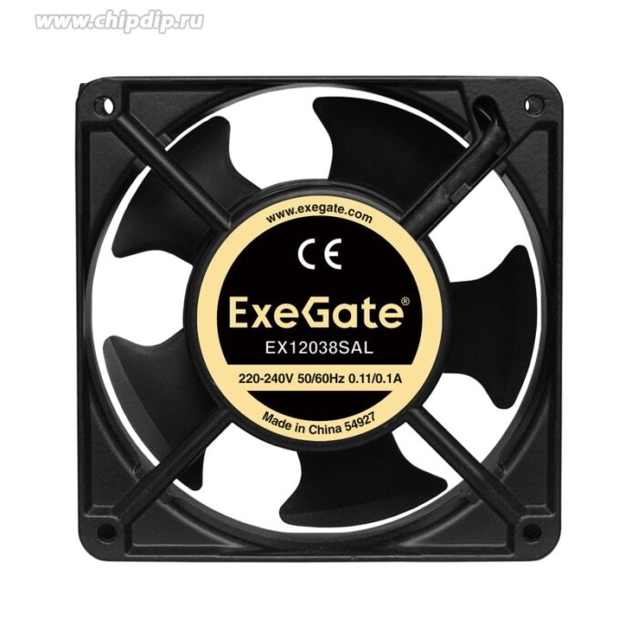 9000940366 EX12038SAL, Вентилятор 220В ExeGate 120x120x38 мм, подшипник скольжения, провод 30см, 2600RPM, 42dBA Hirschmann — изображение 3