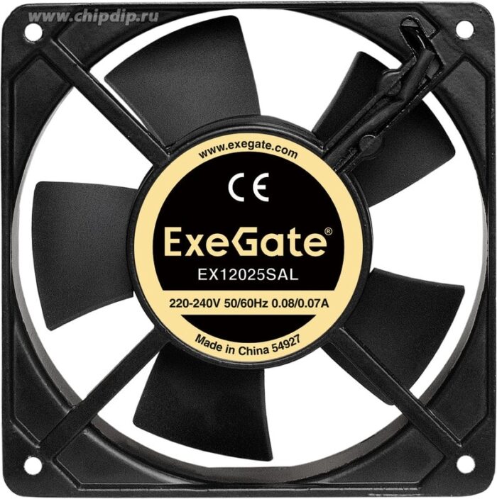 9000938251 EX12025SAL, Вентилятор 220В ExeGate, 120x120x25 мм, подшипник скольжения, провод 30см, 2100RPM, 32dBA Hirschmann — изображение 2
