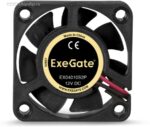 9000944263 EX04010S2P, Вентилятор 12В 40x40x10 мм, подшипник скольжения, 2pin, 5500RPM, 22dBA Hirschmann — изображение 4