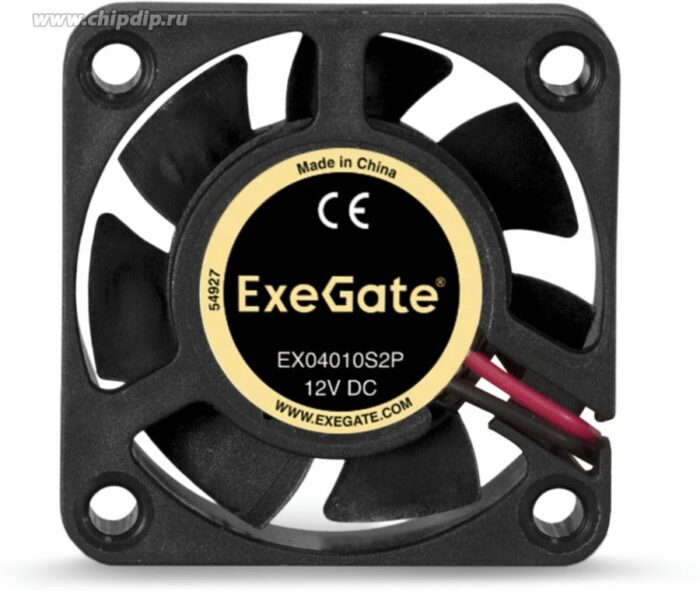9000944263 EX04010S2P, Вентилятор 12В 40x40x10 мм, подшипник скольжения, 2pin, 5500RPM, 22dBA Hirschmann — изображение 4