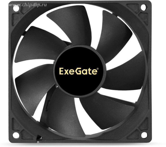 8009510007 EX283384RUS, Вентилятор 12В DC ExeGate EX09225H4P-PWM (92x92x25 мм, Hydraulic bearing (гидродинамический), 4pin, PWM, 0-2100 RPM, 0-25dBA) Hirschmann — изображение 3