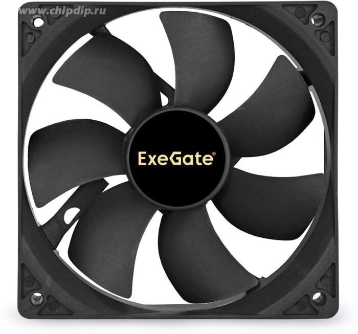 8009510014 EX283392RUS, Вентилятор 12В DC ExeGate EX12025H4P-PWM (120x120x25 мм, Hydraulic bearing (гидродинамический), 4pin, PWM, 0-1500 RPM, 0-24dBA) Hirschmann — изображение 3