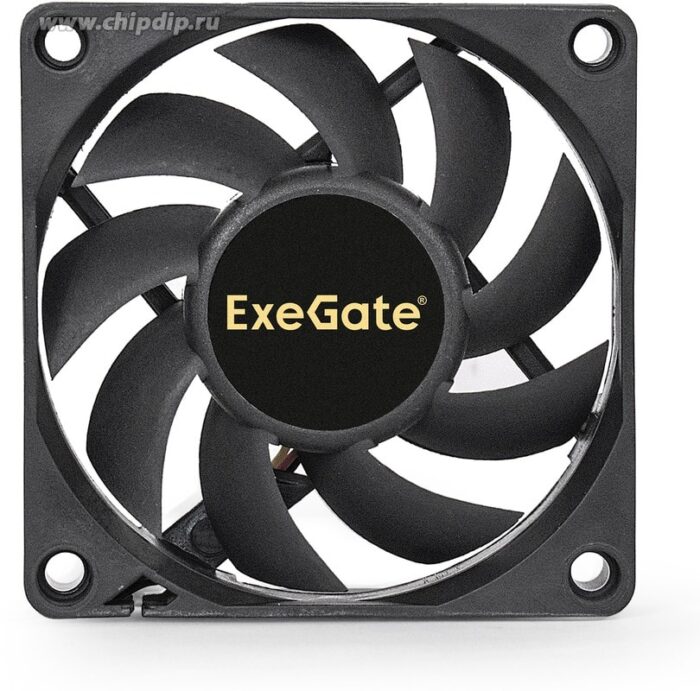 8009509994 EX283371RUS, Вентилятор 12В DC ExeGate ExtraSilent ES07015S3P (70x70x15 мм, Sleeve bearing (подшипник скольжения), 3pin, 2000RPM, 18dBA) Hirschmann — изображение 3