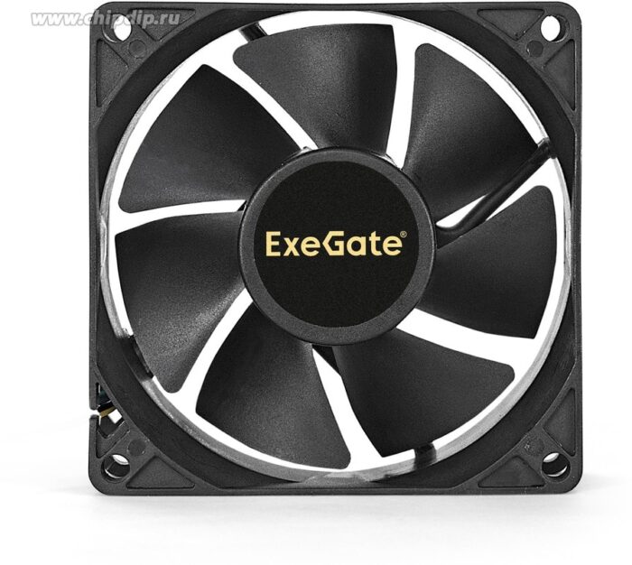 8009510001 EX283378RUS, Вентилятор 12В DC ExeGate EX08025B4P-PWM (80x80x25 мм, 2-Ball (двойной шарикоподшипник), 4pin, PWM, 0-2300 RPM, 0-23dBA) Hirschmann — изображение 3
