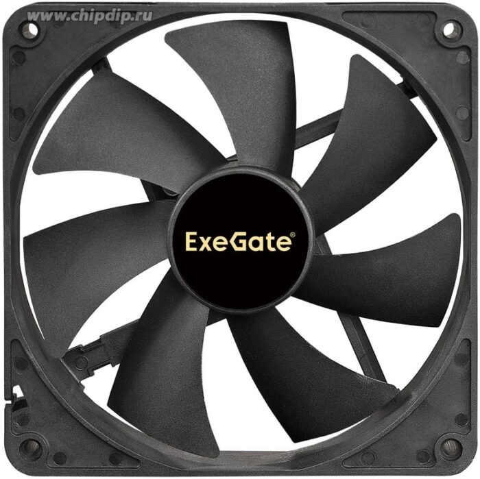 8009522443 EX283396RUS, Вентилятор 12В DC ExeGate EX14025S3P (140x140x25 мм, Sleeve bearing (подшипник скольжения), 3pin, 1200RPM, 24dBA) Hirschmann — изображение 3