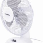 8010046612 Вентилятор настольный SONNEN FT23-B6, d=23 см, 25 Вт, на подставке, 2 скоростных режима, белый/серый, 451038 Hirschmann