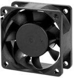 8006380550 EC6025L12S, (60*60*25 12V), Вентилятор 12В, 60х60х25мм, подшипник скольжения, 4000 об/мин, коннектор на проводе Hirschmann — изображение 4