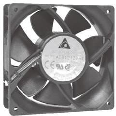 8004746897 AFB1248HE-T500, DC Fans Tubeaxial Fan, 120x38mm, 48VDC, 105.94CFM, 5.76W, 41dBA, Ball, Leads, IP55 Hirschmann