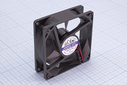 8003078980 JF0825B2H--R (JF0825B2H-001-065R) (3000RPM) 24V/0,15A (80х80х25) B(подшипник) CFM38,74/dBA31 Jamicon вентилятор, провод Hirschmann