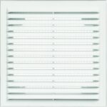 8010900217 Решетка вентиляционная вытяжная 110x220 материал АВS- пластик белая Серия 1122В Hirschmann