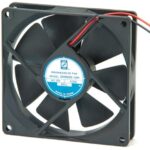 8004628177 OD9220-12HB, DC Fans DC Fan, 92x92x20mm, 12VDC, 32CFM, 0.25A, 36.7dBA, 2700RPM, Dual Ball, Lead Wires Hirschmann