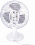 8010453870 Вентилятор настольный SONNEN FT23-B6, d=23 см, 25 Вт, на подставке, 2 скоростных режима, белый/серый, 451038 () Hirschmann — изображение 7