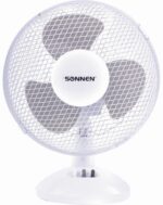 8010453870 Вентилятор настольный SONNEN FT23-B6, d=23 см, 25 Вт, на подставке, 2 скоростных режима, белый/серый, 451038 () Hirschmann — изображение 10