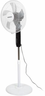 8011121585 Вентилятор напольный, 3 режима, пульт ДУ, SONNEN TF-45W-40-520, d=40 см, 45 Вт, белый, 454788, FS-40-520 Hirschmann — изображение 9