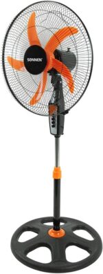 8009065900 Вентилятор напольный, 3 режима, SONNEN TF-50W-45-А304, d=45 см, 50 Вт, черный, 454789, FS-45-A304 Hirschmann