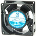 8008715292 OA938AP-22-1WB, Fan Tubeaxial 230VAC Square - 92mm L x 92mm H Ball 50.0 CFM (1.40m³/min) 2 Wire Leads Hirschmann