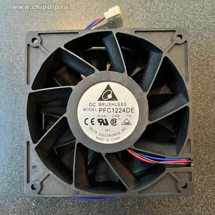 8035599007 Вентялятор DC brushless Model PFC1224DE 24V 2.40A 120x38 3pin Hirschmann — изображение 3