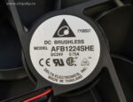 8005741869 AFB1224SHE, Fan Tubeaxial 24VDC Square - 120mm L x 120mm H Ball 151.9 CFM (4.25m³/min) 2 Wire Leads Hirschmann — изображение 4