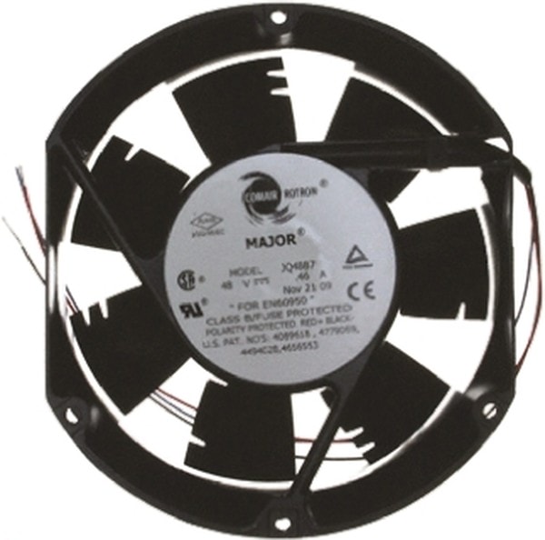 doc021089555 8002719834 JQ24K7 19039671A, Major Series Axial Fan, 24 V dc, DC Operation, 481m³/h, 39W, 1.6A Max, 171.4 x 150.4 x 51mm Hirschmann — изображение 1