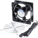 8009695675 4850N-KR0, 4000 N Series Axial Fan Kit, 230 V ac, AC Operation, 100m³/h, 10W, 119 x 119 x 38mm Hirschmann