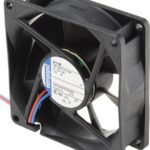 8009100740 8412NG, 8400 N Series Axial Fan, 12 V dc, DC Operation, 69m³/h, 2W, 167mA Max, 80 x 80 x 25mm Hirschmann