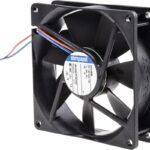 8004985150 3414NGM, DC Fans DC Tubeaxial Fan, 92x92x25mm, 24VDC, 42.4CFM, 1.8W, 28dBA, 2300RPM, Sleeve Hirschmann