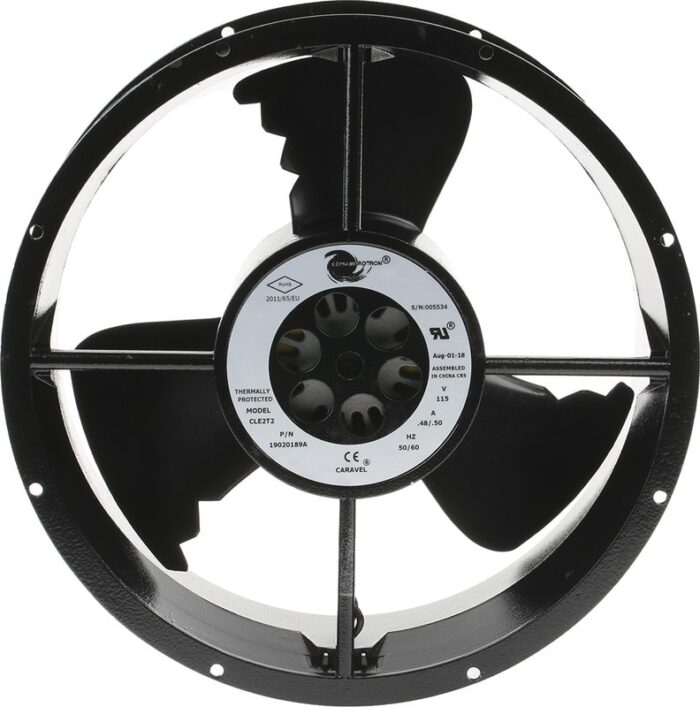 8050752754 Вентилятор COMAIR ROTRON CLE2T2 19020189A 115V 50/60Hz 0.48/0.50A 1400/1650RPM 254X89 Hirschmann — изображение 2