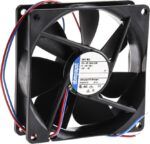 8006150466 3412NLE, Fan Tubeaxial 12VDC Square - 92mm L x 92mm H Ball 35.9 CFM (1.01m³/min) 2 Wire Leads Hirschmann — изображение 4