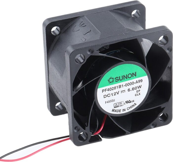 8035599016 Вентилятор Sunon PF40281B1-0000-A99 12V DC 6.12W (0.51A) 40X28 2pin () Hirschmann — изображение 3