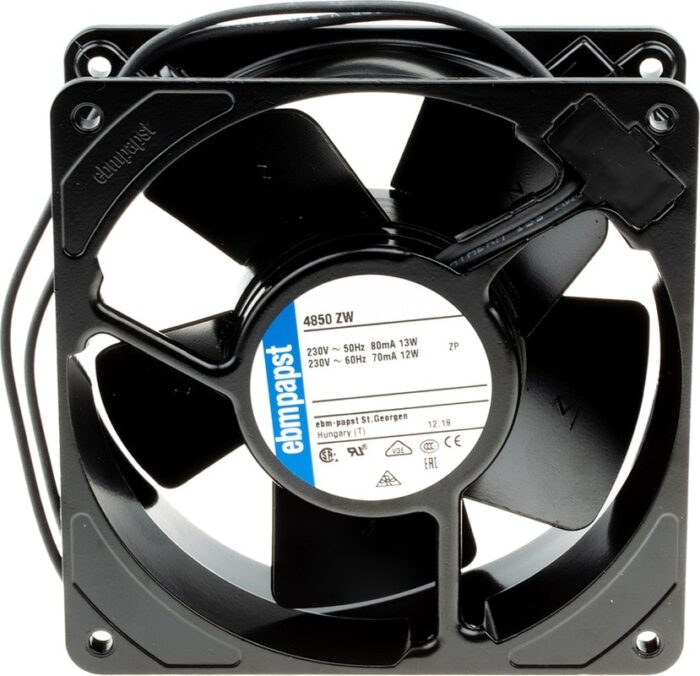8005927484 4850ZW, Fan Tubeaxial 230VAC Square - 119mm L x 119mm H Sintec 58.9 CFM (1.65m³/min) 2 Wire Leads Hirschmann — изображение 5