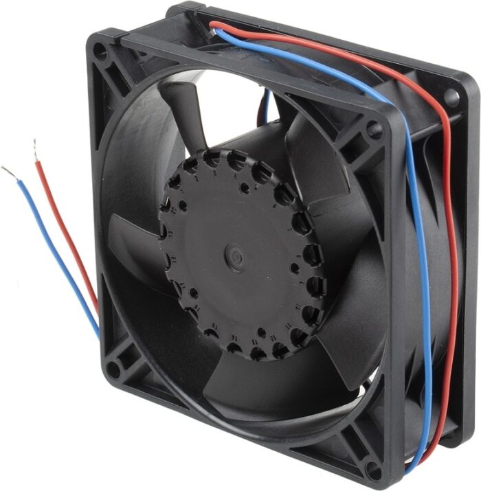 8006099871 3312NNU, Fan Tubeaxial 12VDC Square - 92mm L x 92mm H Ball 47.0 CFM (1.32m³/min) 2 Wire Leads Hirschmann — изображение 3