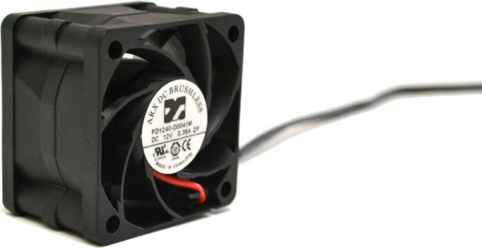 8009116220 FD1240-D0042M2AL, CeraDyna Series Axial Fan, 12 V dc, DC Operation, 28.30m³/h, 3.72W, 40 x 40 x 28mm Hirschmann — изображение 3
