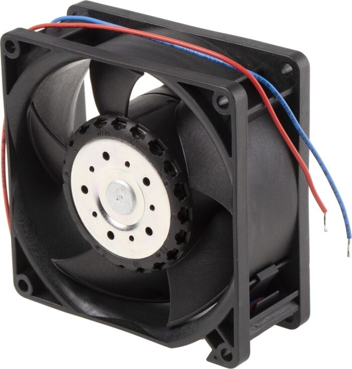 8007887382 3212JH, DC Fans DC Tubeaxial Fan, 92x92x38mm, 12VDC, 86CFM, 9W, 55dBA, 6800RPM, Ball Bearing Hirschmann — изображение 2