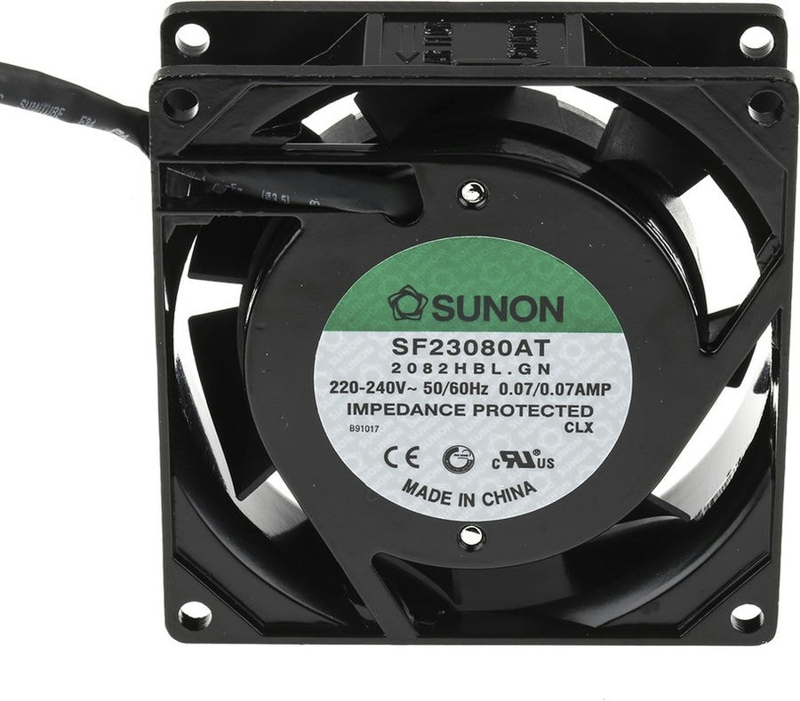 doc021238720 8009200308 2082HBL.GN, SF Series Axial Fan, 230 V ac, AC Operation, 31m³/h, 13.5W, 70mA Max, 80 x 80 x 25mm Hirschmann — изображение 1