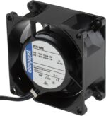 8006172866 8526VWR-686, Fan Tubeaxial 24VAC Square - 80mm L x 80mm H Ball 27.7 CFM (0.776m³/min) 2 Wire Leads Hirschmann — изображение 2