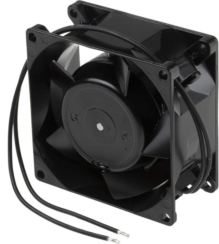8006172866 8526VWR-686, Fan Tubeaxial 24VAC Square - 80mm L x 80mm H Ball 27.7 CFM (0.776m³/min) 2 Wire Leads Hirschmann — изображение 4