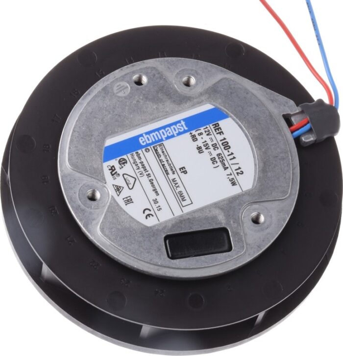 8009482461 REF100-11/12, REF 100 Series Centrifugal Fan, 12 V dc, 86m³/h, DC Operation Hirschmann — изображение 2