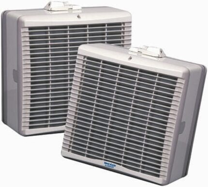 8009482477 TX9WW T-Series Square Window Mounted Extractor Fan, Intake, 795m³/h, 43dB(A), Duct Size 225mm Hirschmann