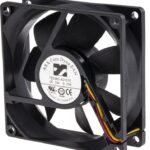8009482500 FD2480-A0151E3AL, CeraDyna Series Axial Fan, 24 V dc, DC Operation, 69m³/h, 3.84W, 160mA Max, 80 x 80 x 25mm Hirschmann