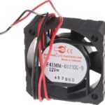 8535634171 F41MM-012XK-9,DC Axial Fan, 12 V, Square, 41 mm, 12 mm, Ball Bearing, 4.42 CFM Hirschmann