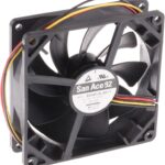 8006978241 9S0912L4011, Fan Tubeaxial 12VDC Square - 92mm L x 92mm H Ball 29.3 CFM (0.820m³/min) 3 Wire Leads Hirschmann