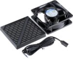 8009657852 4850N-KR1, 4000 N Series Axial Fan Kit, 230 V ac, AC Operation, 100m³/h, 10W, 119 x 119 x 38mm Hirschmann