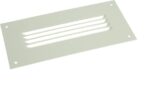 8009693831 2542235, Grey Steel Vent Grille, Parallel Slat, 100 x 210mm Hirschmann