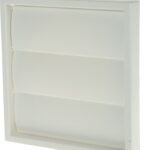 8009694553 436575, White Plastic Vent Grille, Parallel Slat, 140 x 140mm Hirschmann