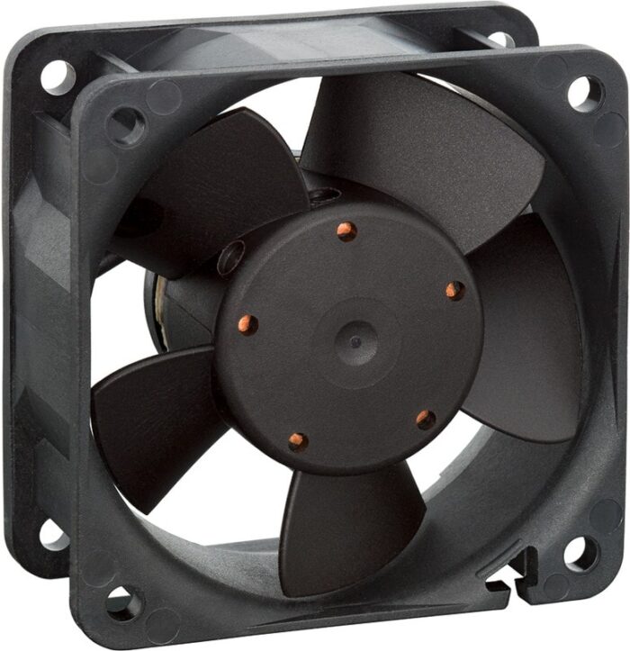 8004985424 614NGML, DC Fans DC Tubeaxial Fan, 60x60x25mm, 24VDC, 14.7CFM, 1.2W, 19dBA, 3000RPM, Sleeve Hirschmann — изображение 3