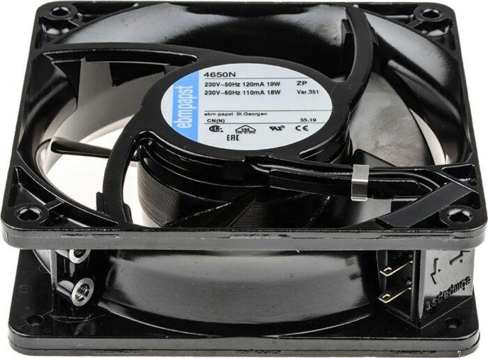 8009695676 4650N-KR1, 4000 N Series Axial Fan Kit, 230 V ac, AC Operation, 160m³/h, 19W, 119 x 119 x 38mm Hirschmann — изображение 3