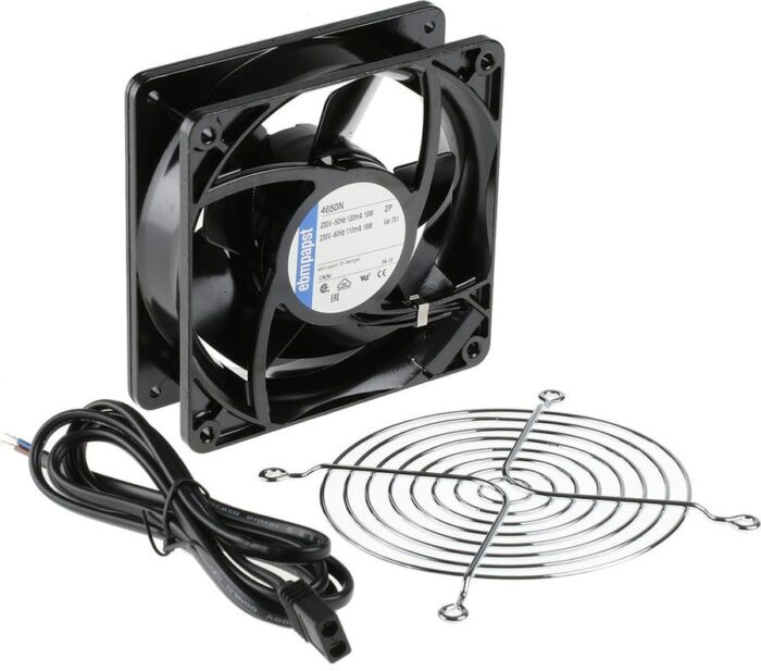 8009695677 4650N-KR0, 4000 N Series Axial Fan Kit, 230 V ac, AC Operation, 160m³/h, 19W, 119 x 119 x 38mm Hirschmann — изображение 4