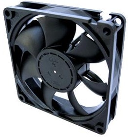 doc021542034 8033921116 08020SA-12M-EA-00, Fan Tubeaxial 12VDC Square - 80mm L x 80mm H Ball 39.9 CFM (1.12m³/min) 2 Wire Leads Hirschmann — изображение 1
